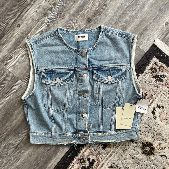 AGOLDE Leo Denim Vest - Picture 2 of 8